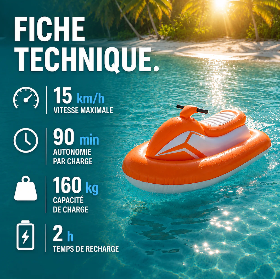 AquaJet™ Jet-ski Électrique Gonflable