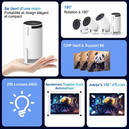 MagicBeam™ Mini Projecteur Portable